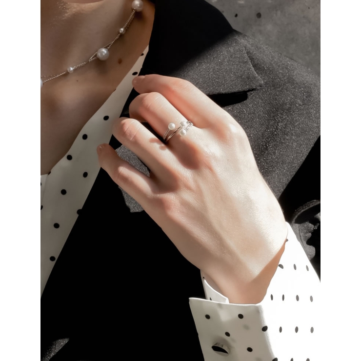 [MEISM by Re:EDIT]フェイクパールストーンフォークリング | Re:EDIT | 詳細画像6 