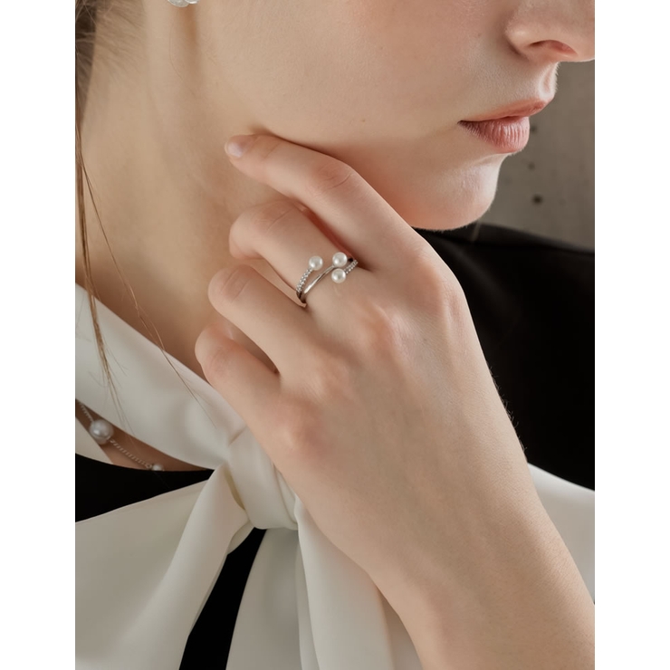 [MEISM by Re:EDIT]フェイクパールストーンフォークリング | Re:EDIT | 詳細画像8 