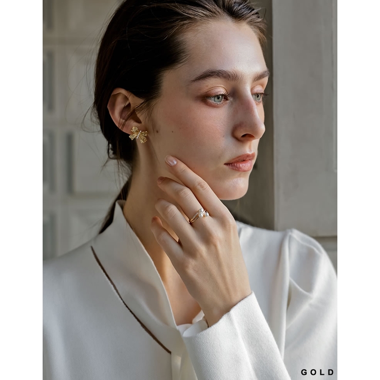 [MEISM by Re:EDIT]フェイクパールストーンフォークリング | Re:EDIT | 詳細画像9 