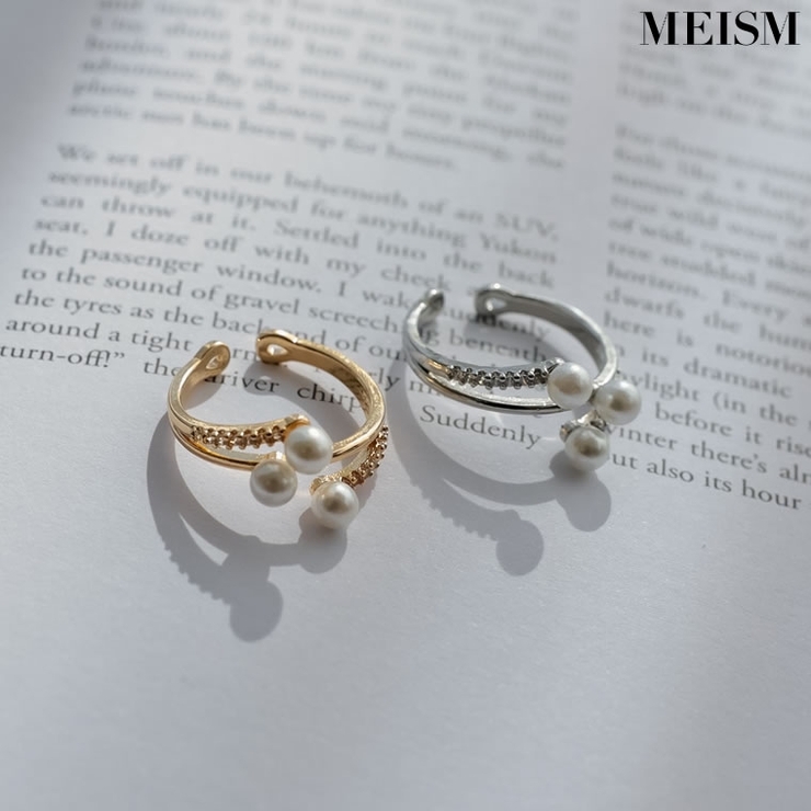 [MEISM by Re:EDIT]フェイクパールストーンフォークリング | Re:EDIT | 詳細画像1 