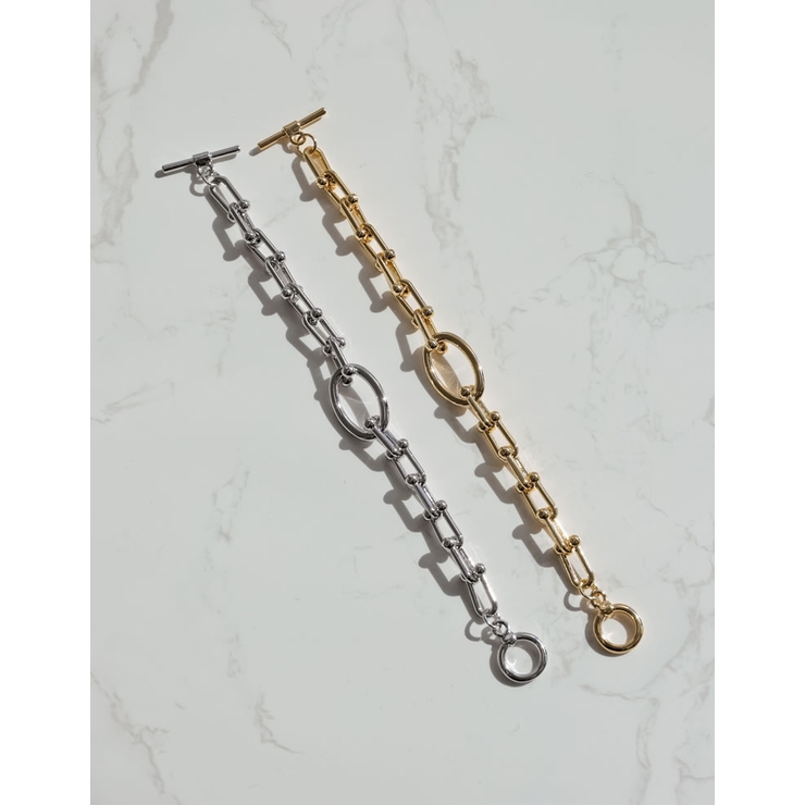 オーバルモチーフチェーンブレスレット | Re:EDIT | 詳細画像2 