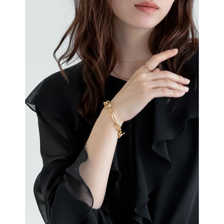 オーバルモチーフチェーンブレスレット | Re:EDIT | 詳細画像6 