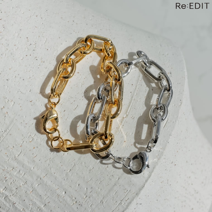 オーバルリングチェーンブレスレット | Re:EDIT | 詳細画像1 
