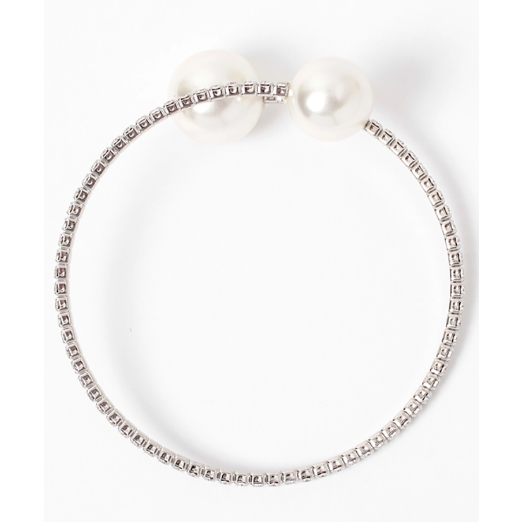 Lele Sadoughi ブレスレット パール バングル Garden of Eden｜ホルダー バングルHOLDER BANGLE シルバー925