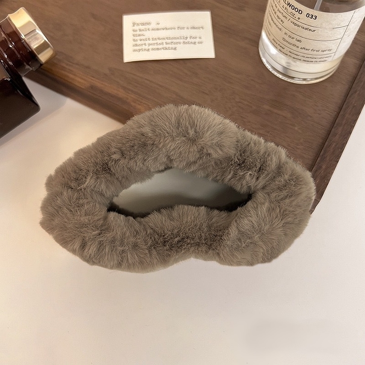 ブラウン | ファーフレームヘアクリップ 10414 | G&L Style