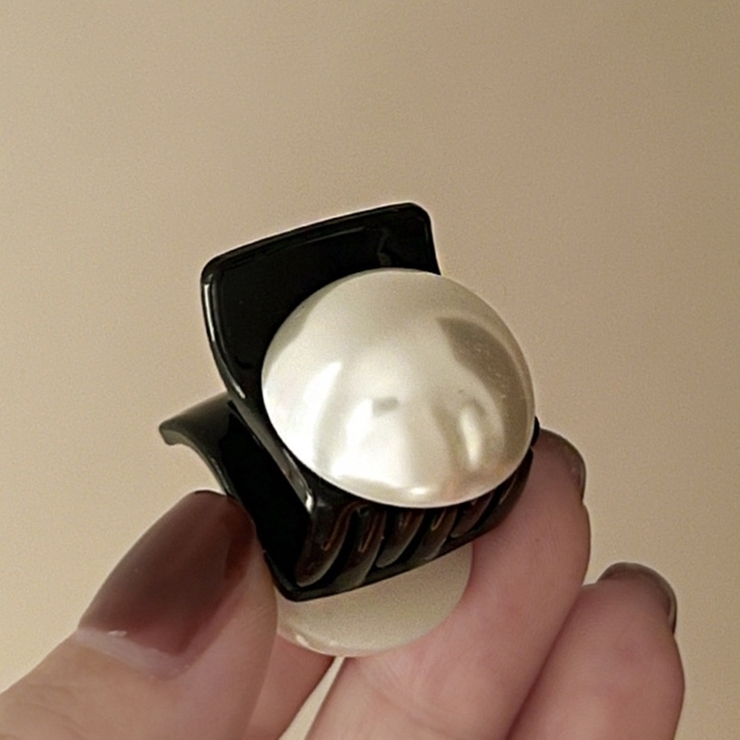 ホワイト | 小さめパールヘアクリップ 10120 | G&L Style