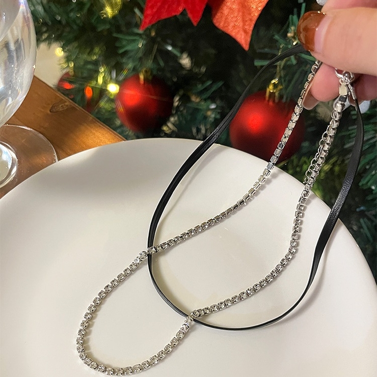 フェイクレザー×ストーン 2連ネックレス 10364 | G&L Style | 詳細画像3 