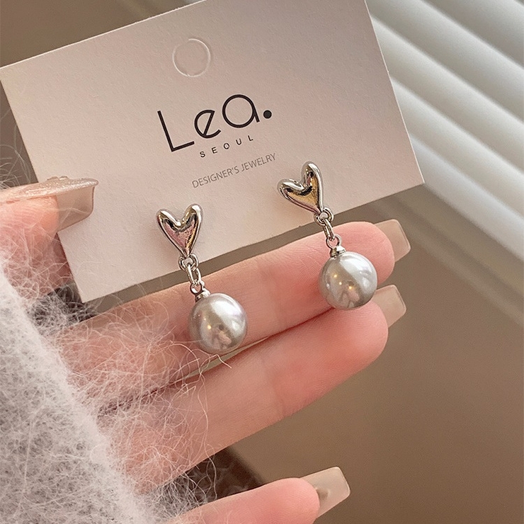 シルバー | ハートモチーフパールピアス 10365 | G&L Style