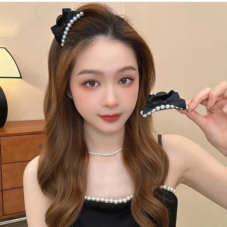 送料無料 百貨店 パールリボンミニヘアクリップ 10417[品番：XB000010706]｜G&L ミュージシャン