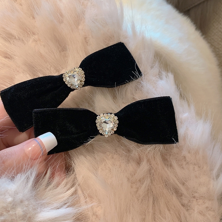 ハートストーンリボンヘアクリップ 2個セット 10428 | G&L Style | 詳細画像2 