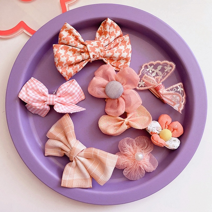 C | ヴァリアスヘアクリップ8点セット 8536 | Amiyo