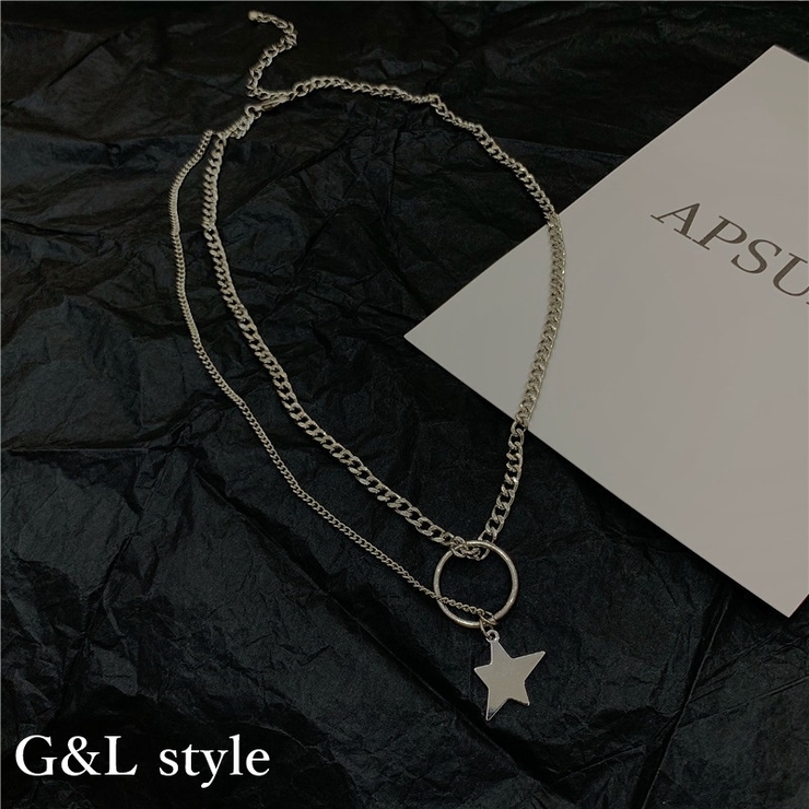 スターモチーフ 2連ネックレス 8769 品番 Xb G L Style ジーアンドエルスタイル のレディースファッション通販 Shoplist ショップリスト
