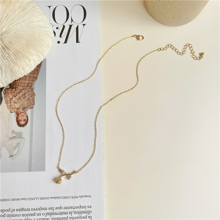 ゴールド | ローズモチーフゴールドネックレス 9431 | G&L Style