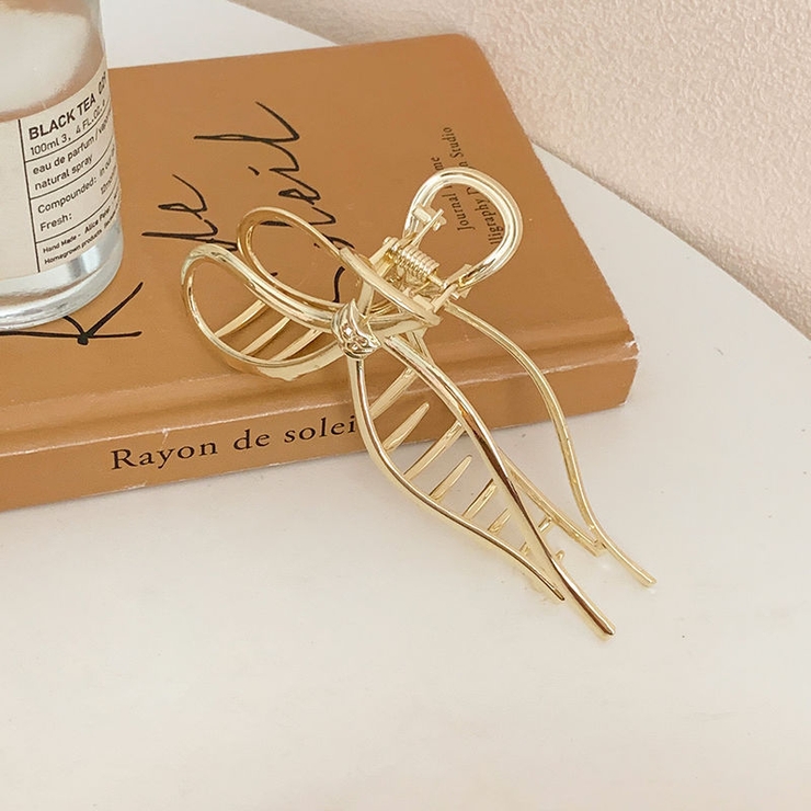 リボンモチーフヘアクリップ 9458[品番：XB000009770]｜G&L