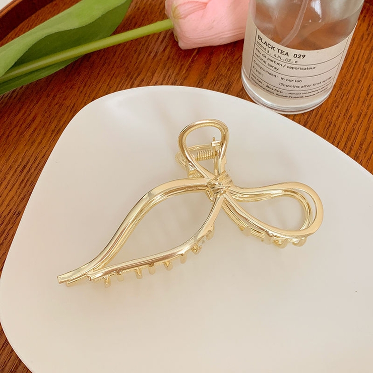 リボンモチーフヘアクリップ 9458[品番：XB000009770]｜G&L