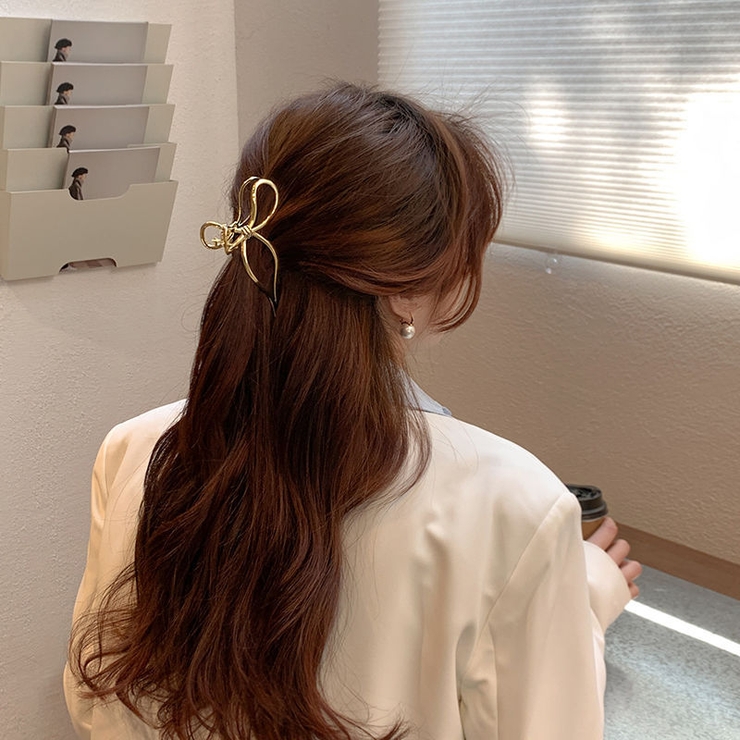 人気大割引 リボンモチーフヘアクリップ 9458[品番：XB000009770]｜G&L ヘアアクセサリー