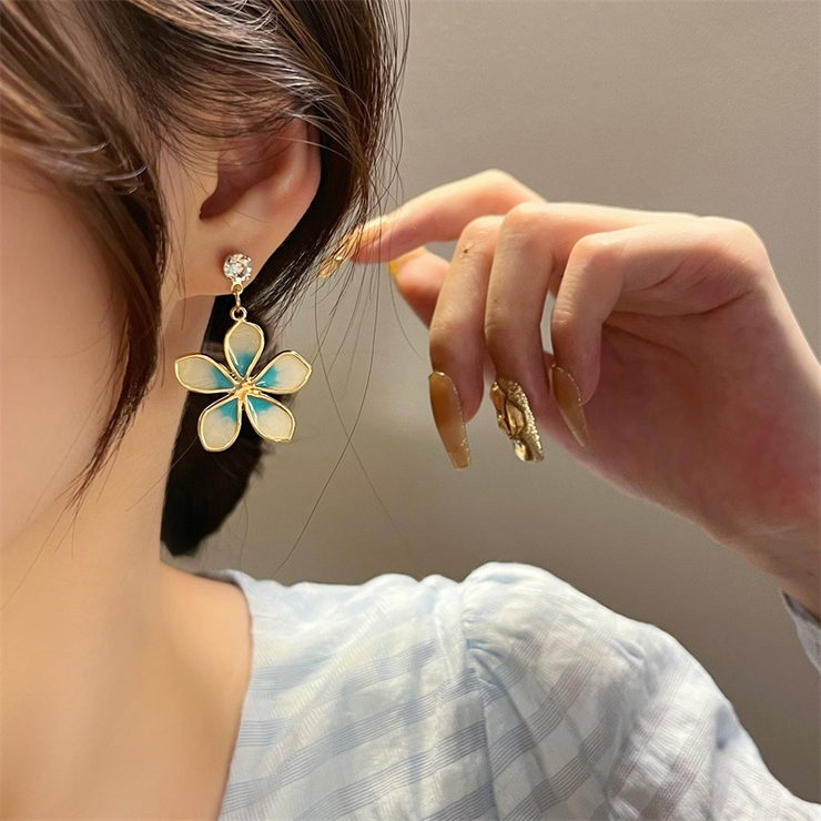 フラワーモチーフストーンピアス 9532 | G&L Style | 詳細画像4 