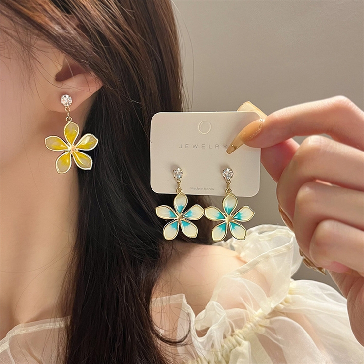 フラワーモチーフストーンピアス 9532 | G&L Style | 詳細画像2 