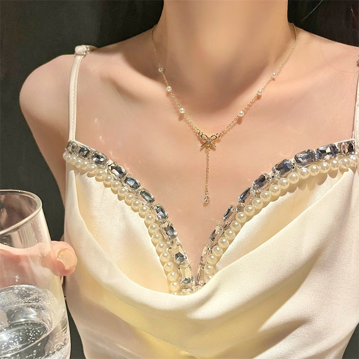 リボンモチーフ パールネックレス 9534 | G&L Style | 詳細画像2 