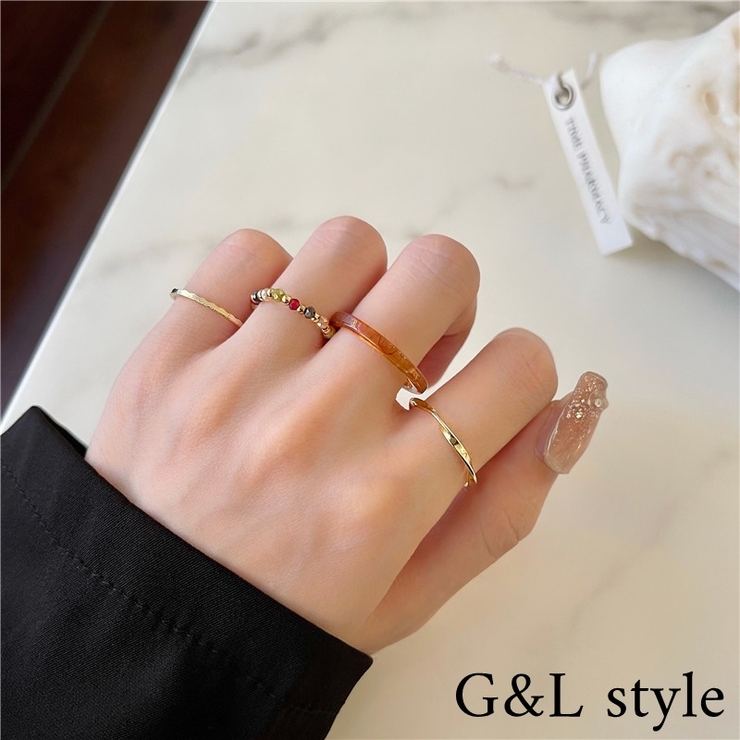 デザインリング4点セット 9571[品番：XB000009891]｜G&L Style（ジー 