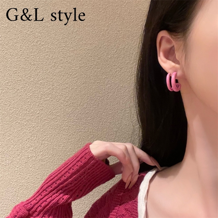 ダブルハーフフープピアス 9575 | G&L Style | 詳細画像1 