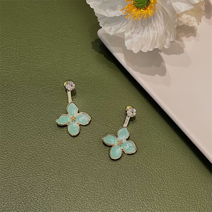 ブルー | フラワーモチーフ2WEYピアス 9582 | G&L Style