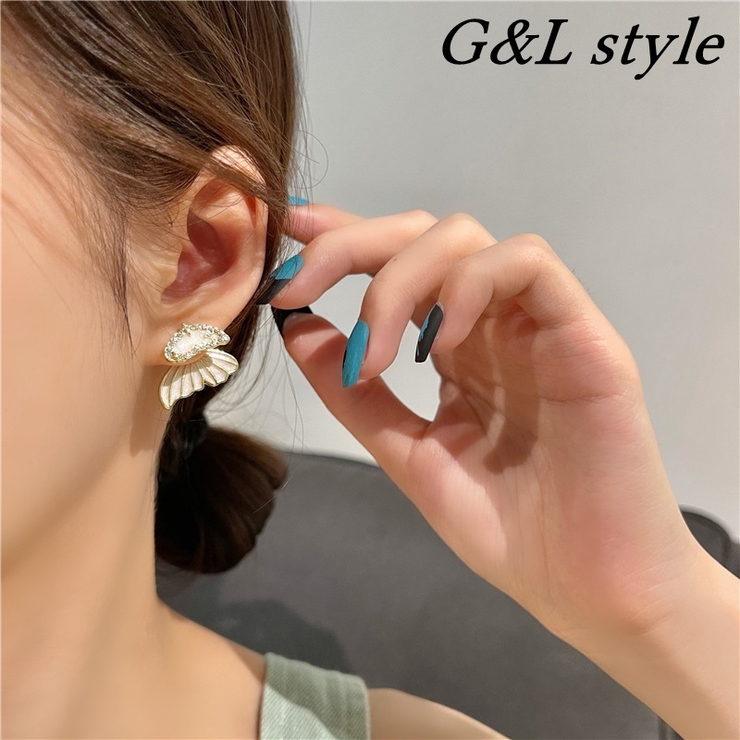 ゴールドフレームモチーフピアス 9687 | G&L Style | 詳細画像1 