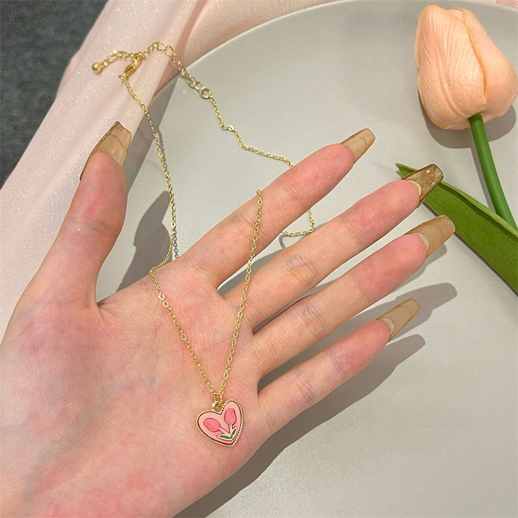 ゴールド | ハートモチーフゴールドネックレス 9704 | G&L Style