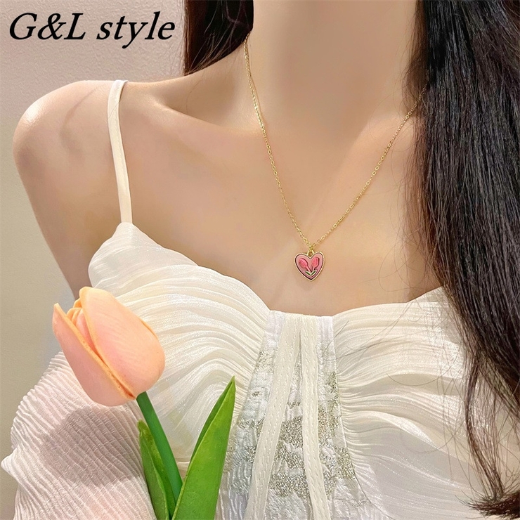 ハートモチーフゴールドネックレス 9704 | G&L Style | 詳細画像1 