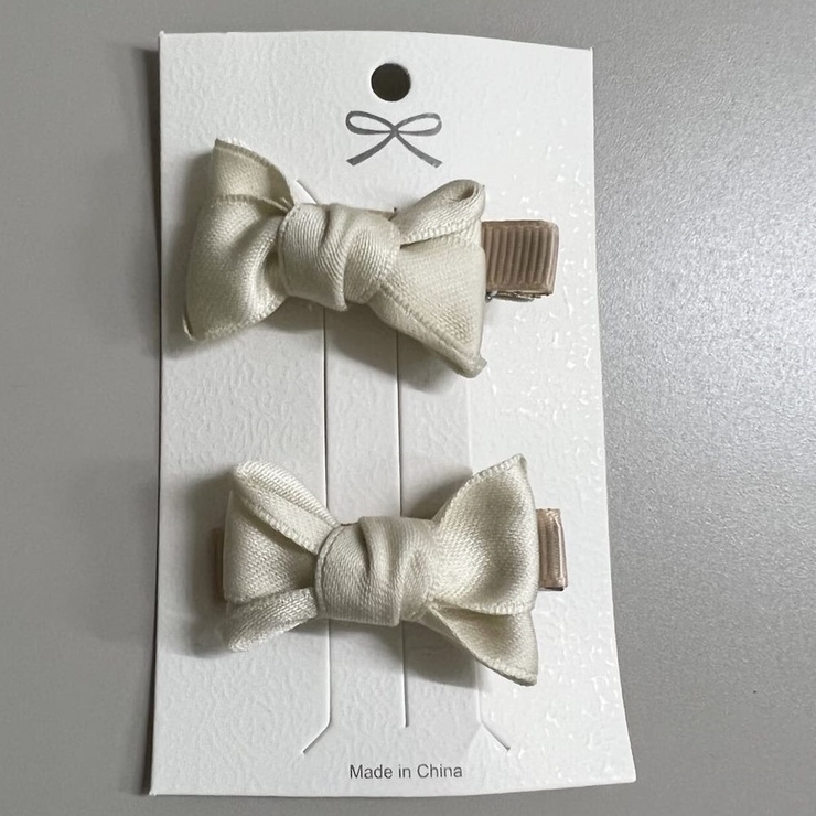 C | リボンモチーフヘアクリップセット 9718 | Amiyo