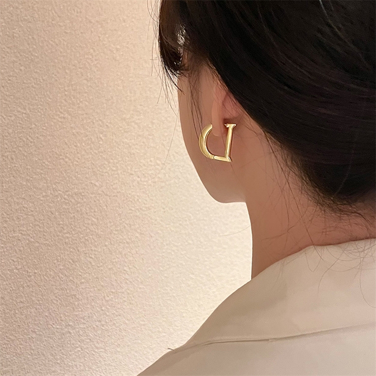 Dモチーフキャッチレスピアス 9738