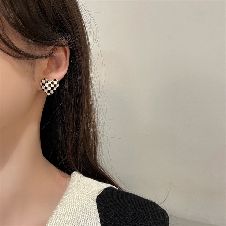 ハートモチーフブロックチェックピアス 9848 | G&L Style | 詳細画像2 