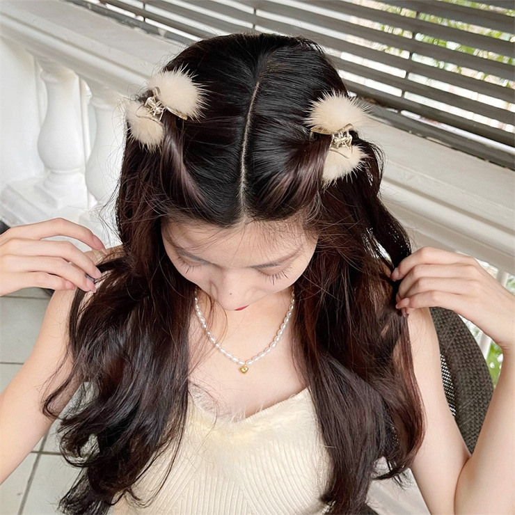 ファー付き ヘアクリップ 9883 | G&L Style | 詳細画像4 