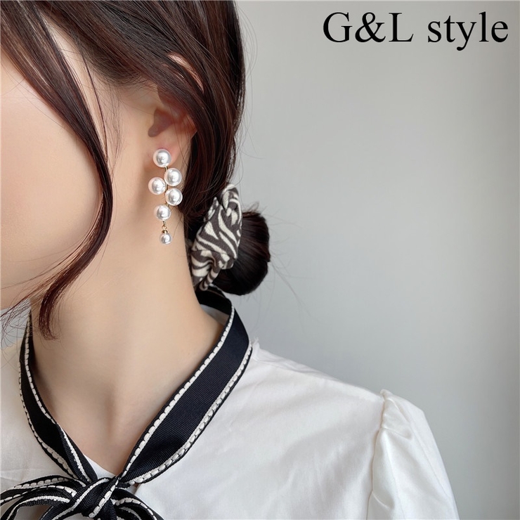 パールモチーフピアス 9905[品番：XB000010204]｜G&L Style（ジー