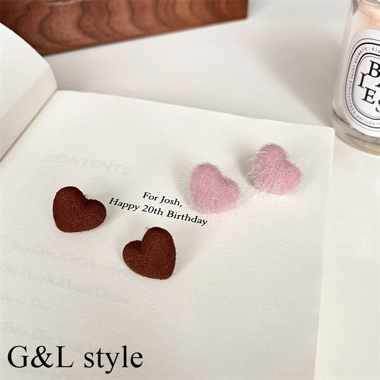 ハートモチーフ2typeピアス 9984 | G&L Style | 詳細画像1 