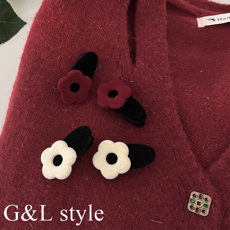 フラワーモチーフヘアクリップ 9986 | G&L Style | 詳細画像1 