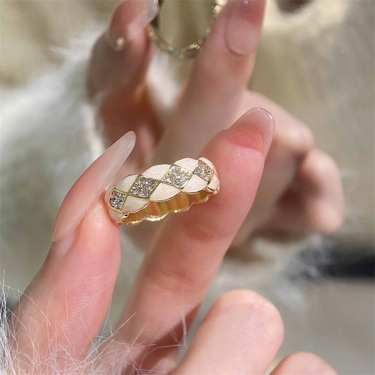 ゴールド | キルティングデザインストーンリング 9994 | G&L Style