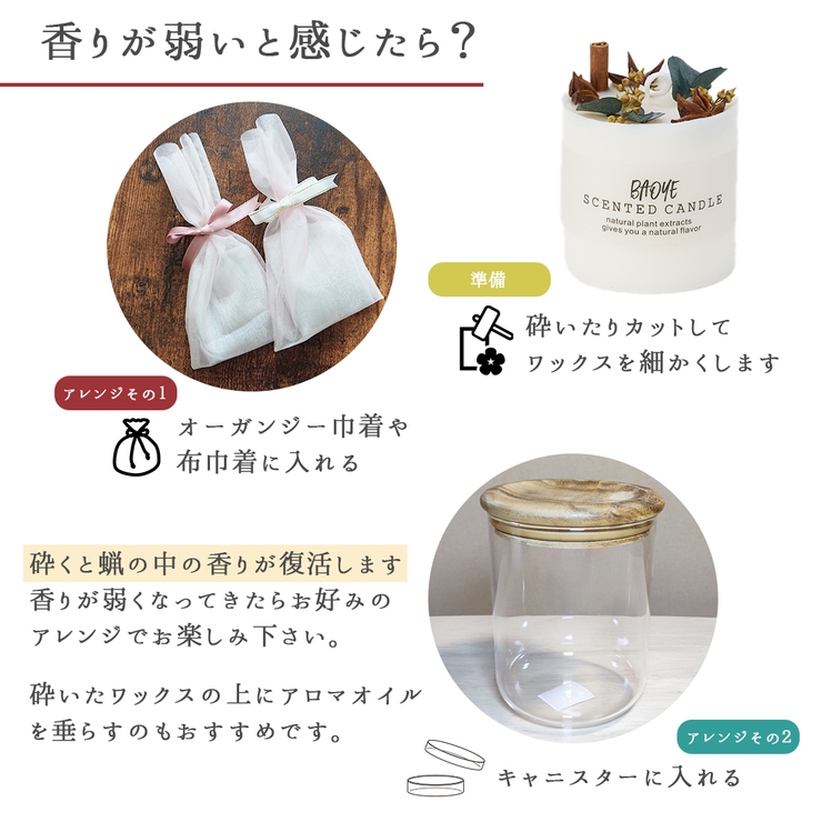 アロマ ワックスサシェ キャンドル風[品番：GWSW0000353