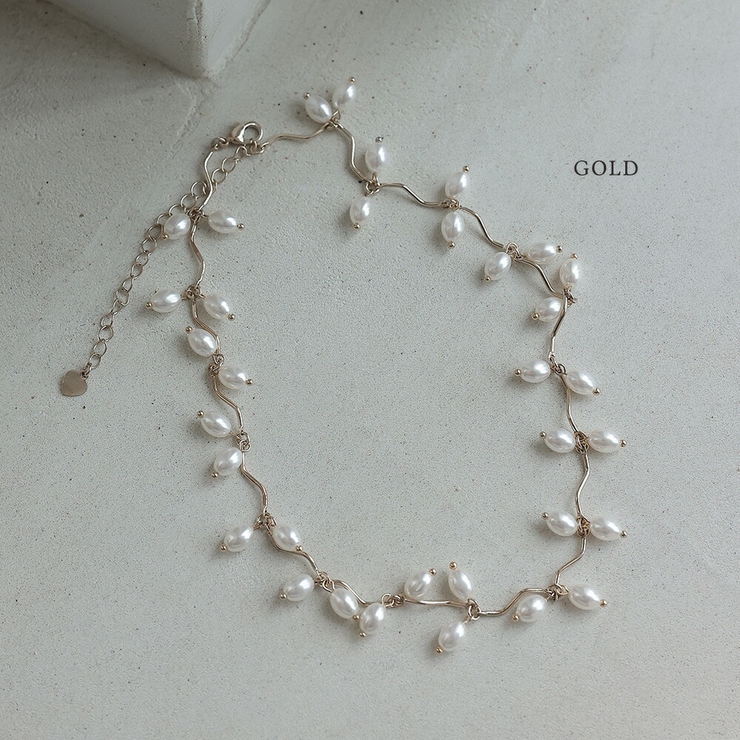 ゴールド | ウェーブパールネックレス haremode ハレモード | epicday