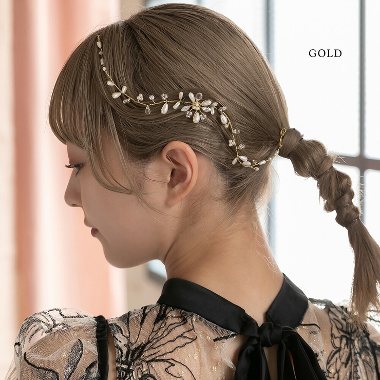 ゴールド | パール フラワー ラインストーン | epicday