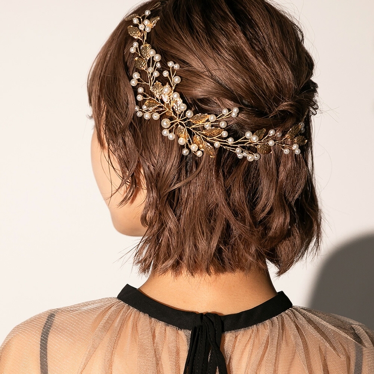 リーフ＆ピュアパールヘッドドレス パール リーフ | epicday | 詳細画像14 