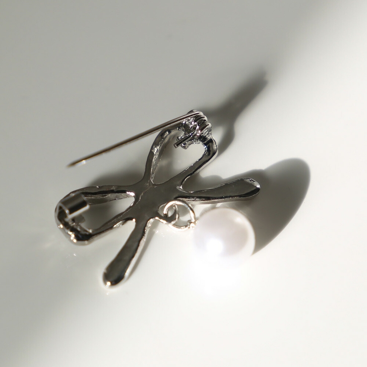 リボンスウィングパールブローチ ブローチ リボン | epicday | 詳細画像8 