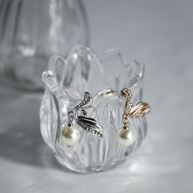 ウェーブドロップパールブローチ ブローチ V字 | epicday | 詳細画像4 