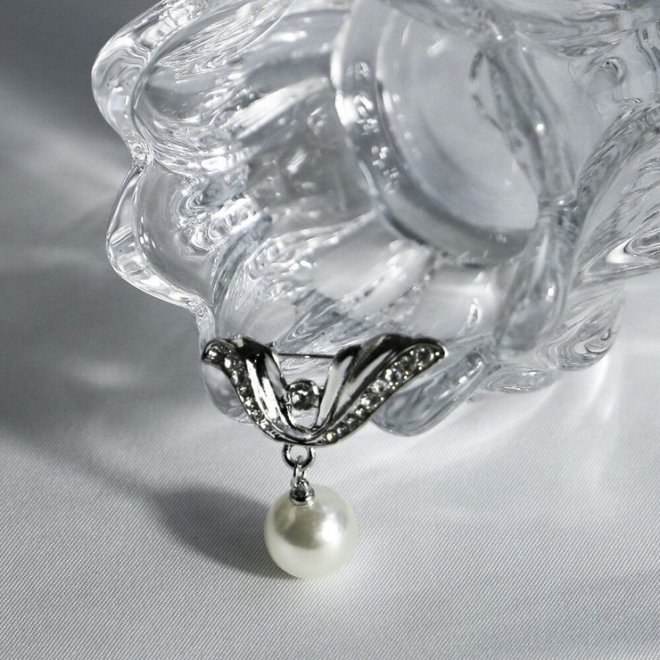 ウェーブドロップパールブローチ ブローチ V字 | epicday | 詳細画像5 