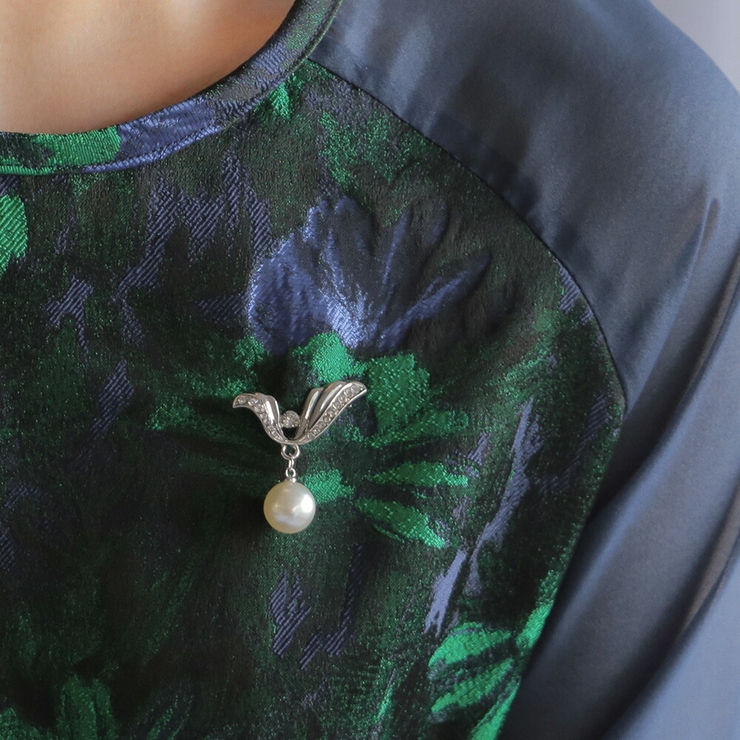 ウェーブドロップパールブローチ ブローチ V字 | epicday | 詳細画像7 