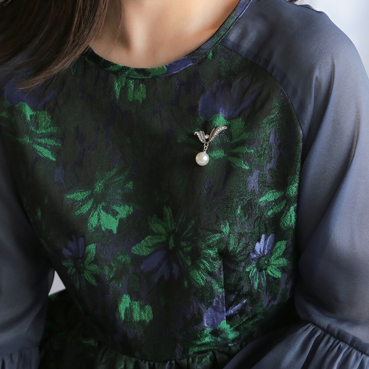 ウェーブドロップパールブローチ ブローチ V字 | epicday | 詳細画像8 