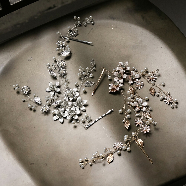 ナチュラルフローガーベラヘッドドレス パール 花 | epicday | 詳細画像2 