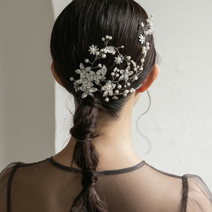 ナチュラルフローガーベラヘッドドレス パール 花 | epicday | 詳細画像8 