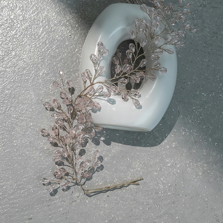 カスミソウクリスタルヘッドドレス ヘアアクセサリー ヘアアクセ | epicday | 詳細画像3 