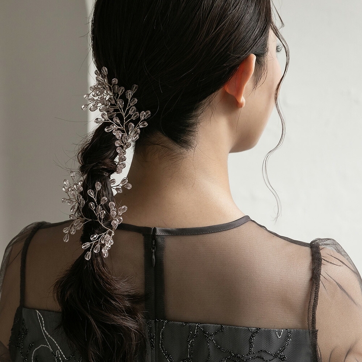 カスミソウクリスタルヘッドドレス ヘアアクセサリー ヘアアクセ | epicday | 詳細画像8 